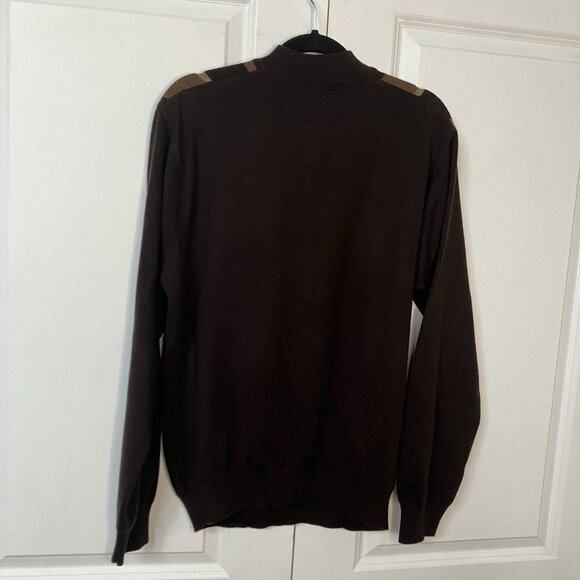 Scala Milano Italy Polo Sweater Mens L Grandpa Academia Wool Blend - Picture 6 of 8